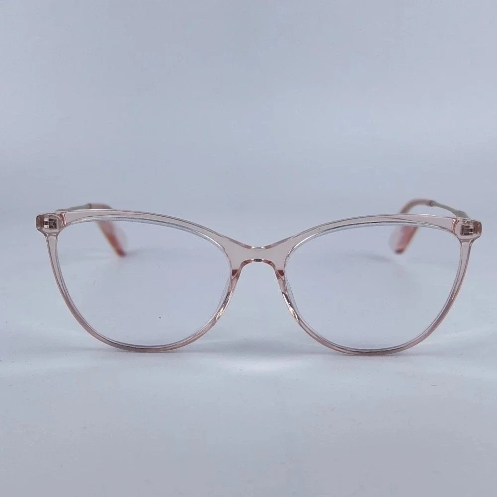 JINS J!NS U012 Women Eyeglasses Frame Rose Gold Cat‎ Eye Full Rim 55-16-144